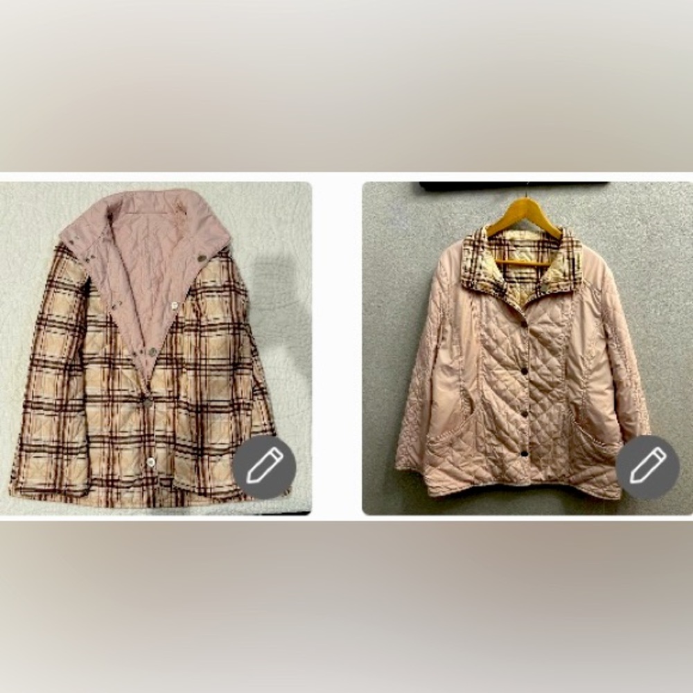 EXCELLENT CONDITION REVERSIBLE LIGHT JACKET